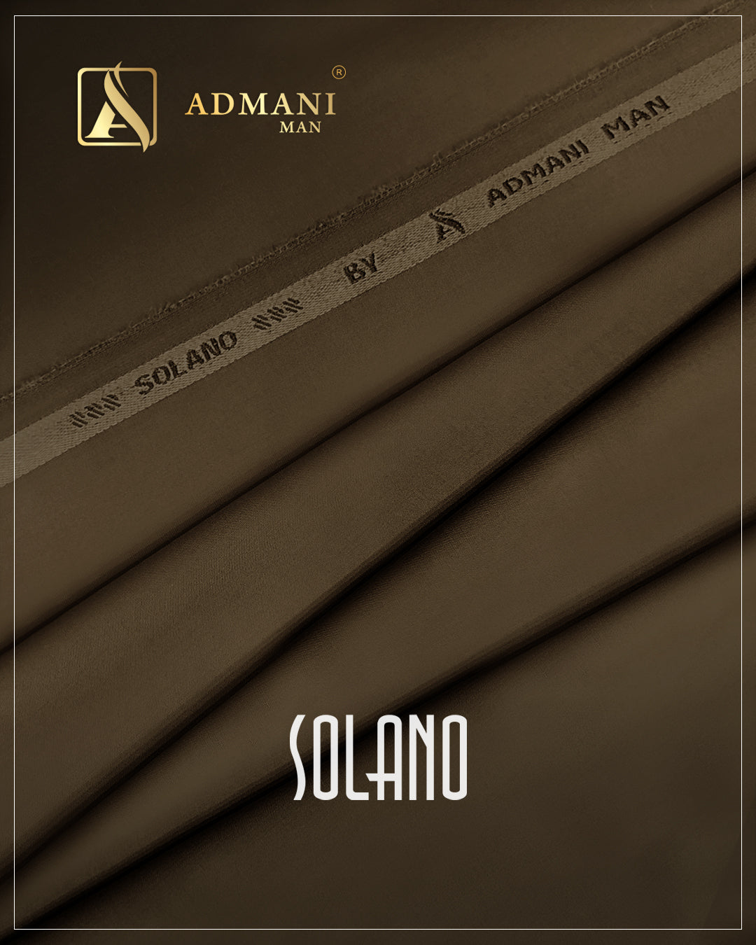 Solano Roasted Coffee Unstitched Fabric Menswear Shalwar Kameez by Admani Menswear Pakistan