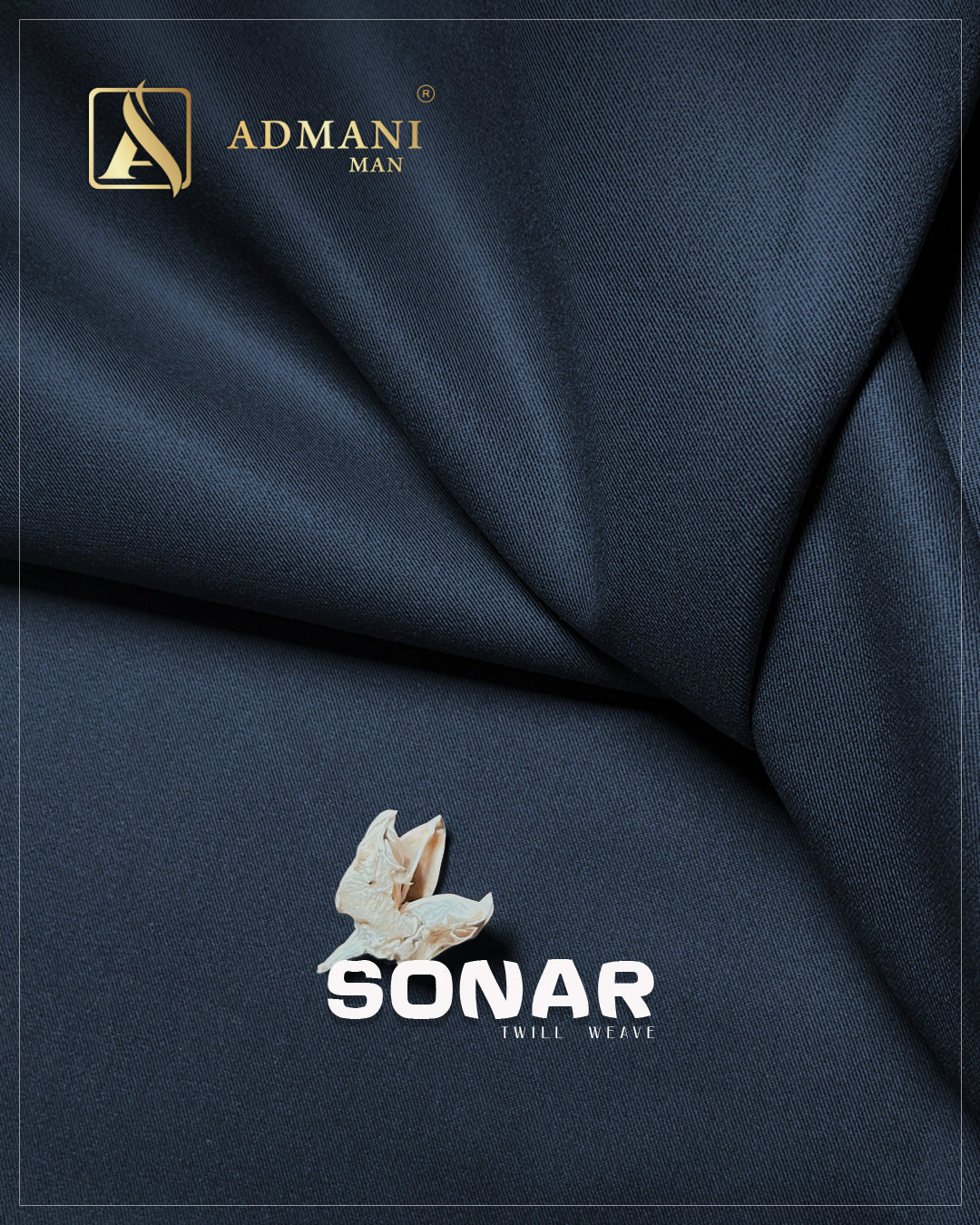 Blue winter fabric for men's shalwar kameez