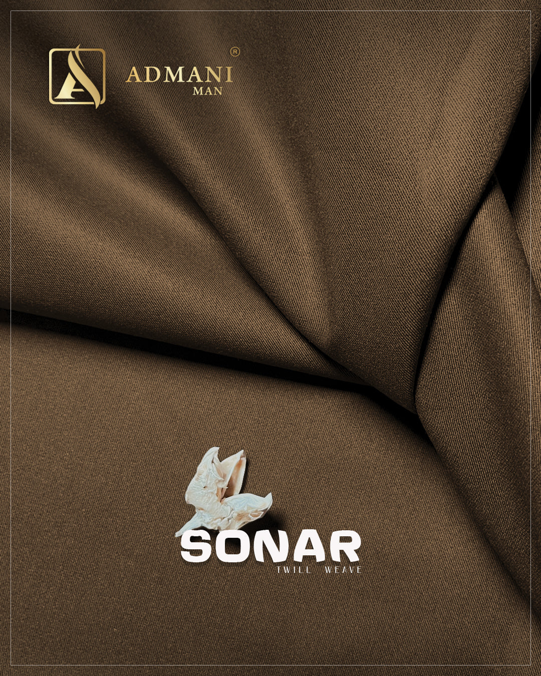 Sonar brown winter fabric for men's shalwar kameez