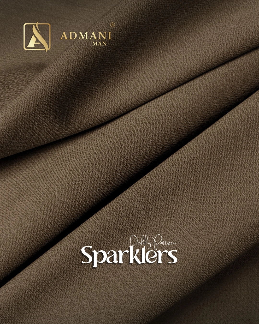 Sparklers Roasted Coffee premium fabric with subtle sheen for formal menswear shalwar kameez