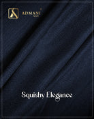 Squishy Elegance Navy Blue Unstitched Shalwar Kameez Fabric Mens Clothing Pakistan by Admani Menswear