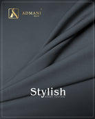 Stylish Arsenic Gray premium wash & wear fabric for men's clothing

