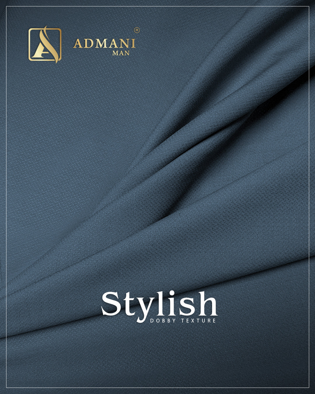 Stylish Azure blue wash & wear fabric for men

