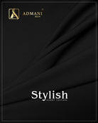Stylish Black premium wash & wear fabric for men by Admani

