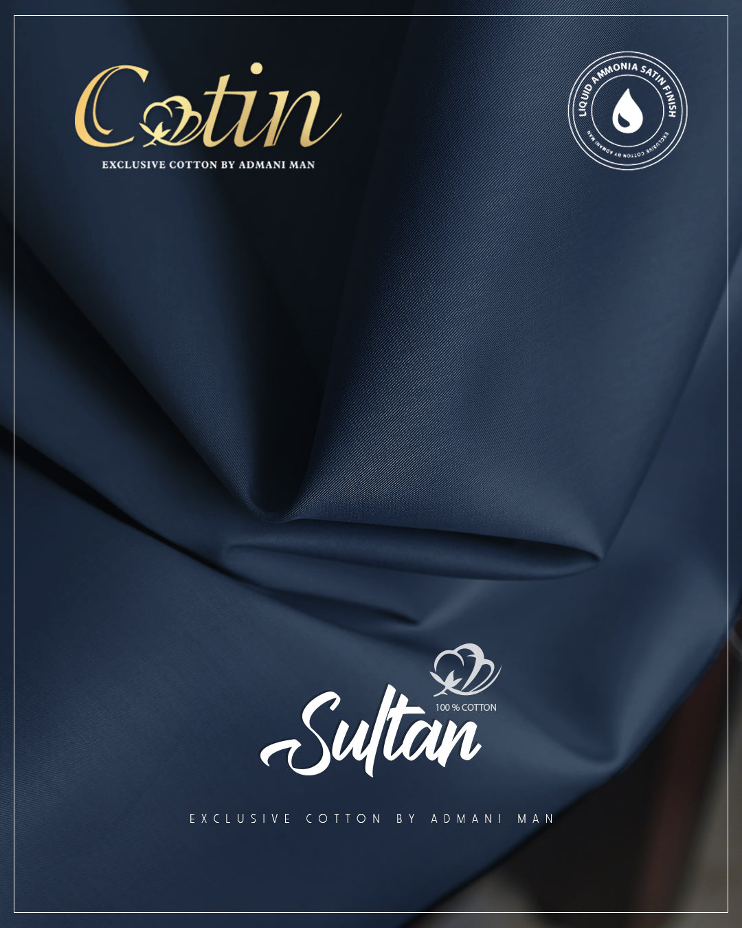 Sultan Arsenic Gray Premium Egyptian Cotton Liquid Ammonia Fabric for Everyday Elegance by Admani Pakistan