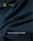 Summer Bird Blue Sapphire Premium Summer Unstitched Fabric Menswear Shalwar Kameez by Admani Menswear Pakistan