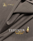 Tehzeeb Peanut Brown medium winter fabric for men's shalwar kameez