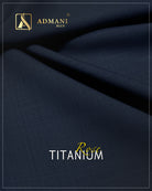 Titanium Rose Navy Blue Unstitched Shalwar Kameez Fabric Menswear Pakistan by Admani Menswear