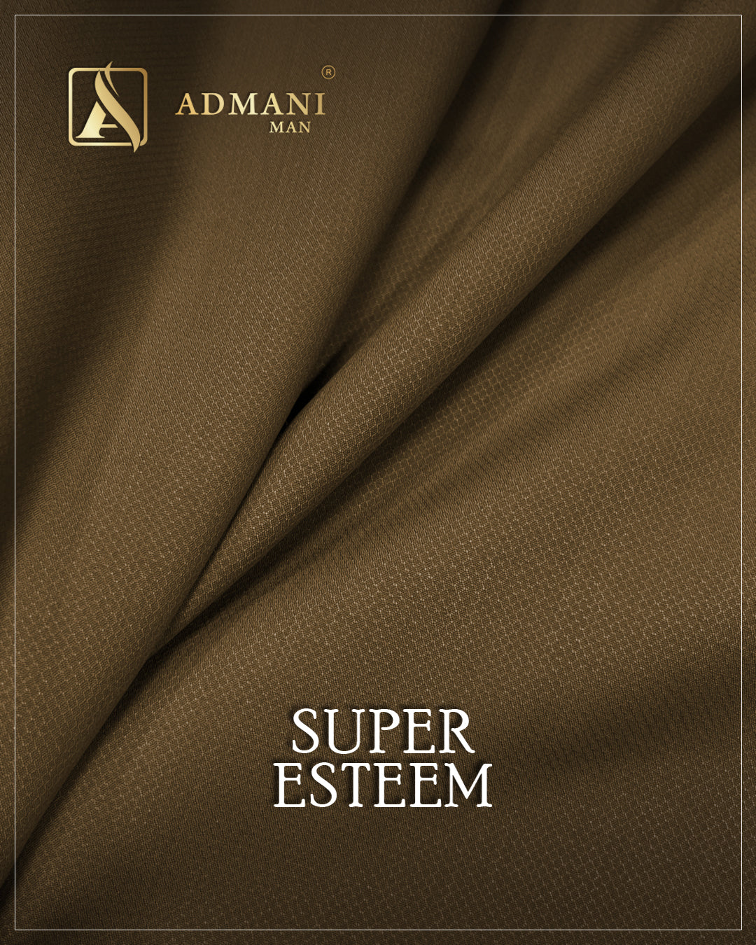 Super Esteem brown micro design unstitched fabric