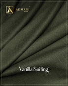 Vanilla Suiting Seaweed pure winter fabric for Pakistani mens shalwar kameez
