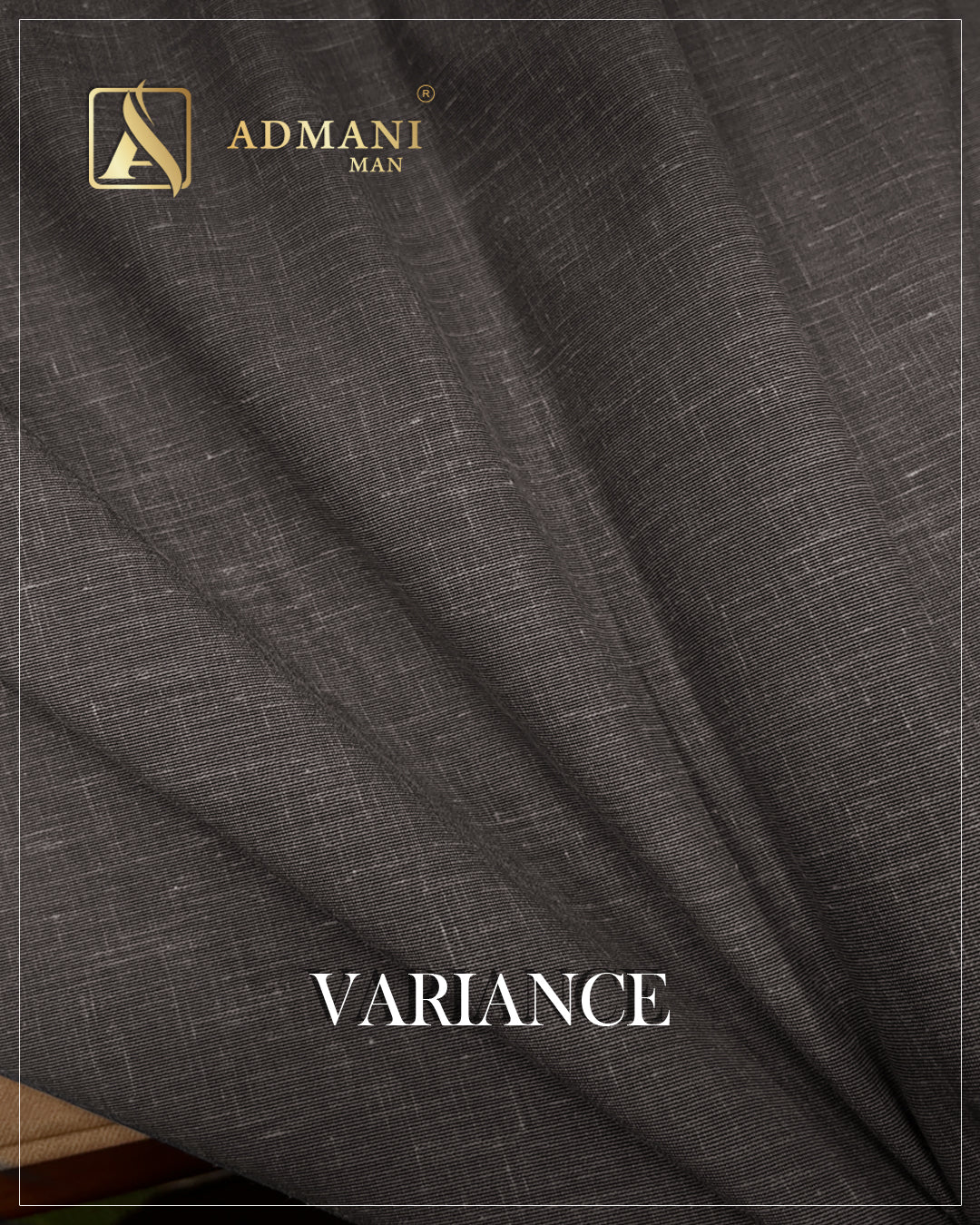 Variance Peanut Brown Soft Textured Weave Dobby Fabric for Mens Clothing Pakistan by Admani Menswear