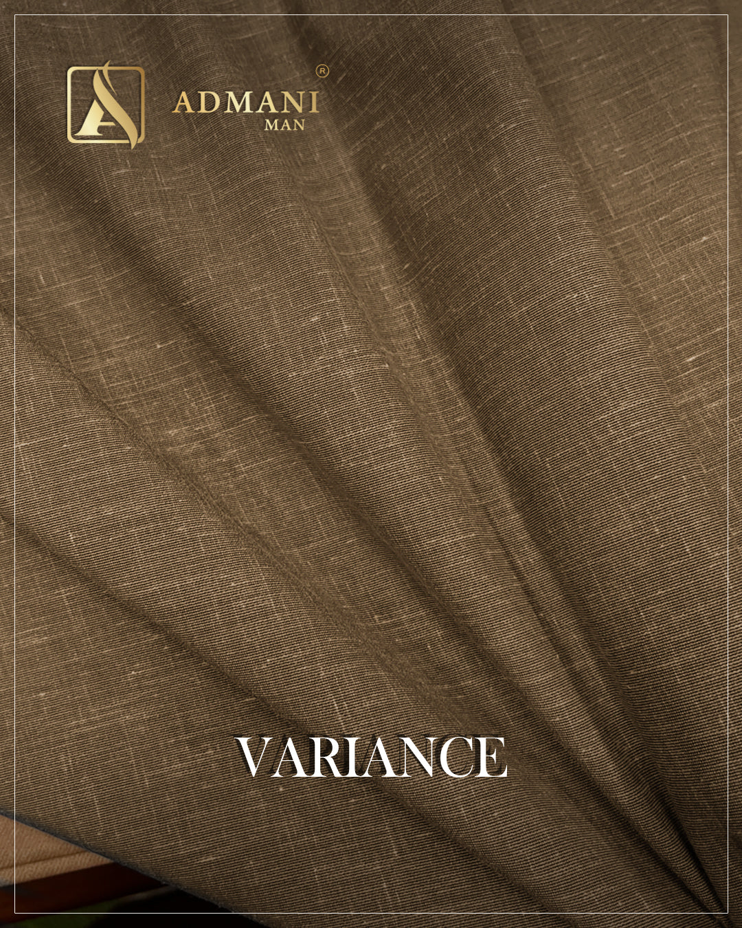 Variance Sand Castle Beige Dobby Fabric Unstitched Menswear Shalwar Kameez by Admani Menswear Pakistan