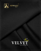 Velvet Ice Black Premium Dobby Medium-Winter Unstitched Fabric Menswear Shalwar Kameez by Admani Menswear Pakistan 
