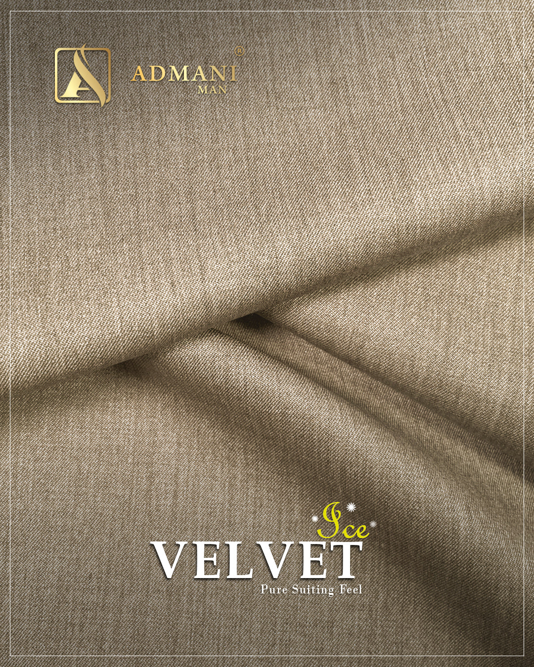 Velvet Ice Hazel Wood Premium Dobby Medium-Winter Unstitched Fabric Menswear Shalwar Kameez by Admani Menswear Pakistan
