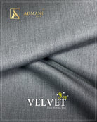 Velvet Ice Malaysia Grey Premium Dobby Medium-Winter Unstitched Fabric Menswear Shalwar Kameez by Admani Menswear Pakistan