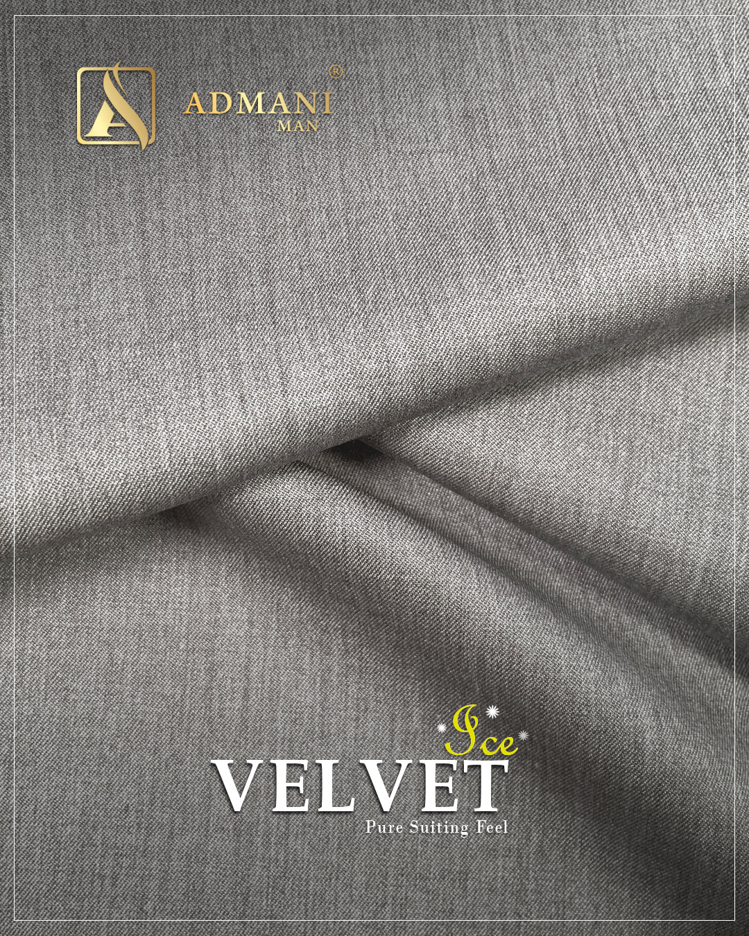 Velvet Ice Tawny Brown Premium Dobby Medium-Winter Unstitched Fabric Menswear Shalwar Kameez by Admani Menswear Pakistan