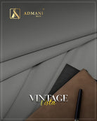 Vintage Vista Arsenic Gray Unstitched Shalwar Kameez Fabric for Men by Admani Menswear