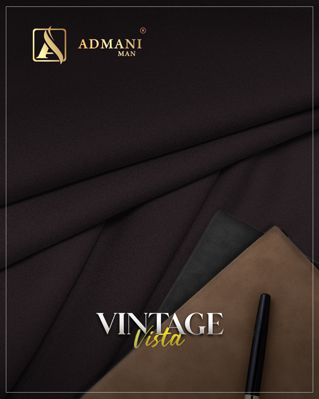 Vintage Vista Merlot Unstitched Mens Fabric Shalwar Kameez Design Gents by Admani Menswear