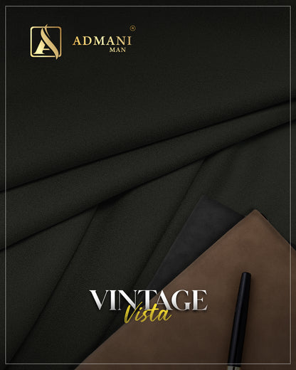 Vintage Vista Reseda Green Unstitched Fabric for Shalwar Kameez by Admani Menswear Pakistan