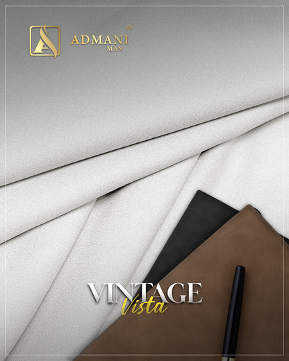 Vintage Vista White Unstitched Mens Fabric Shalwar Kameez Colours by Admani Menswear Pakistan