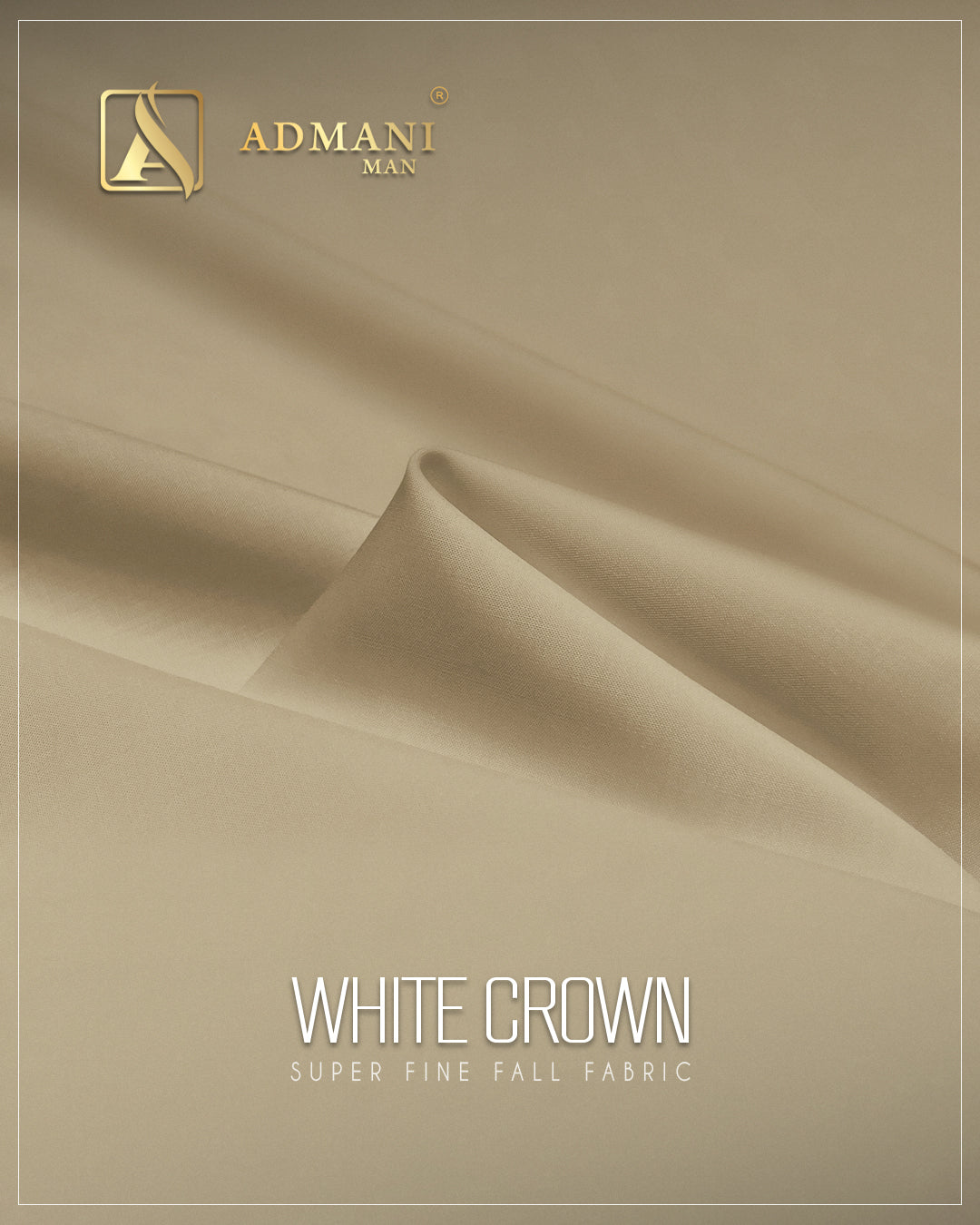 White Crown Sandcastle super fine fall fabric for formal menswear shalwar kameez
