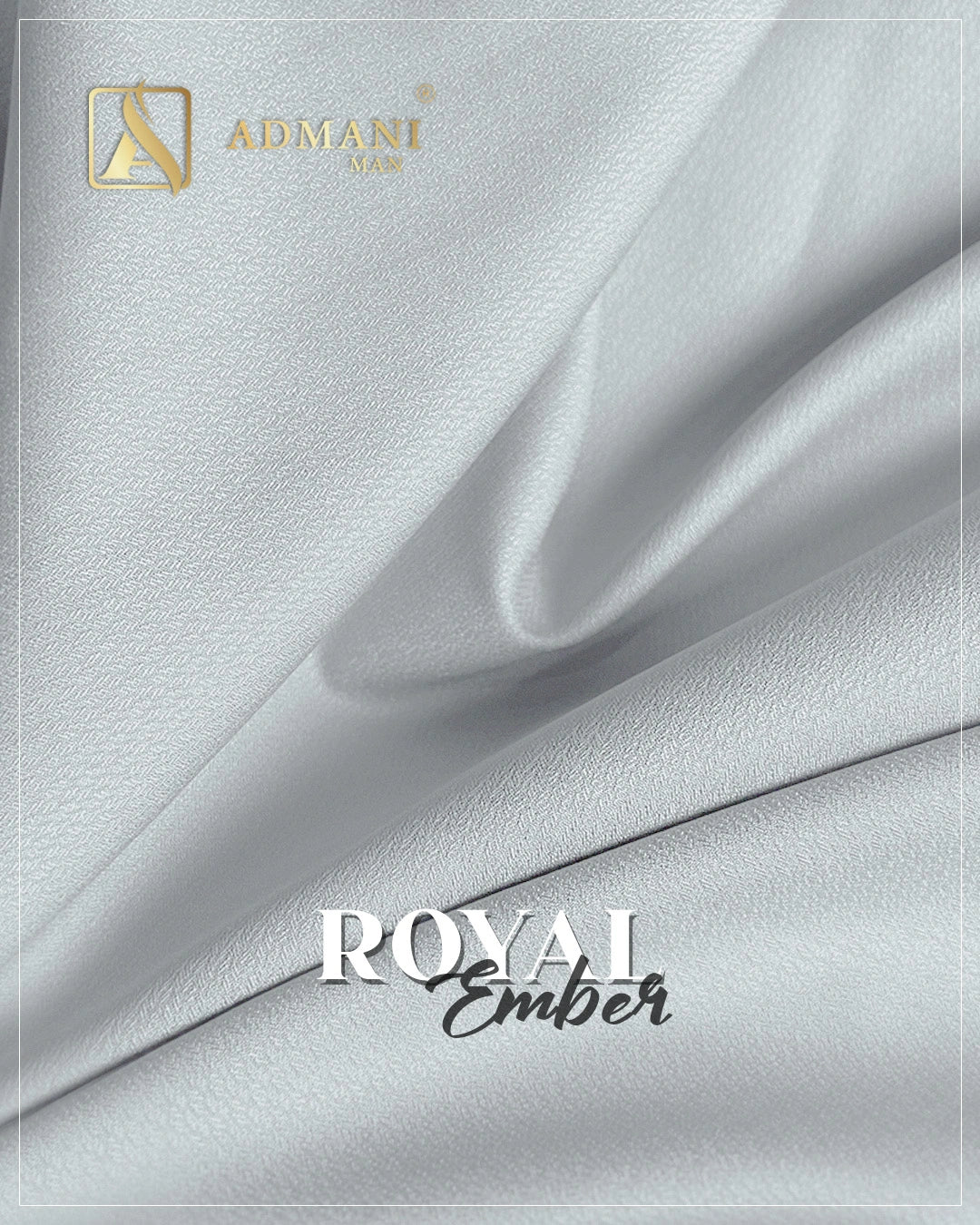 White Royal Ember Wash n Wear fabric for men