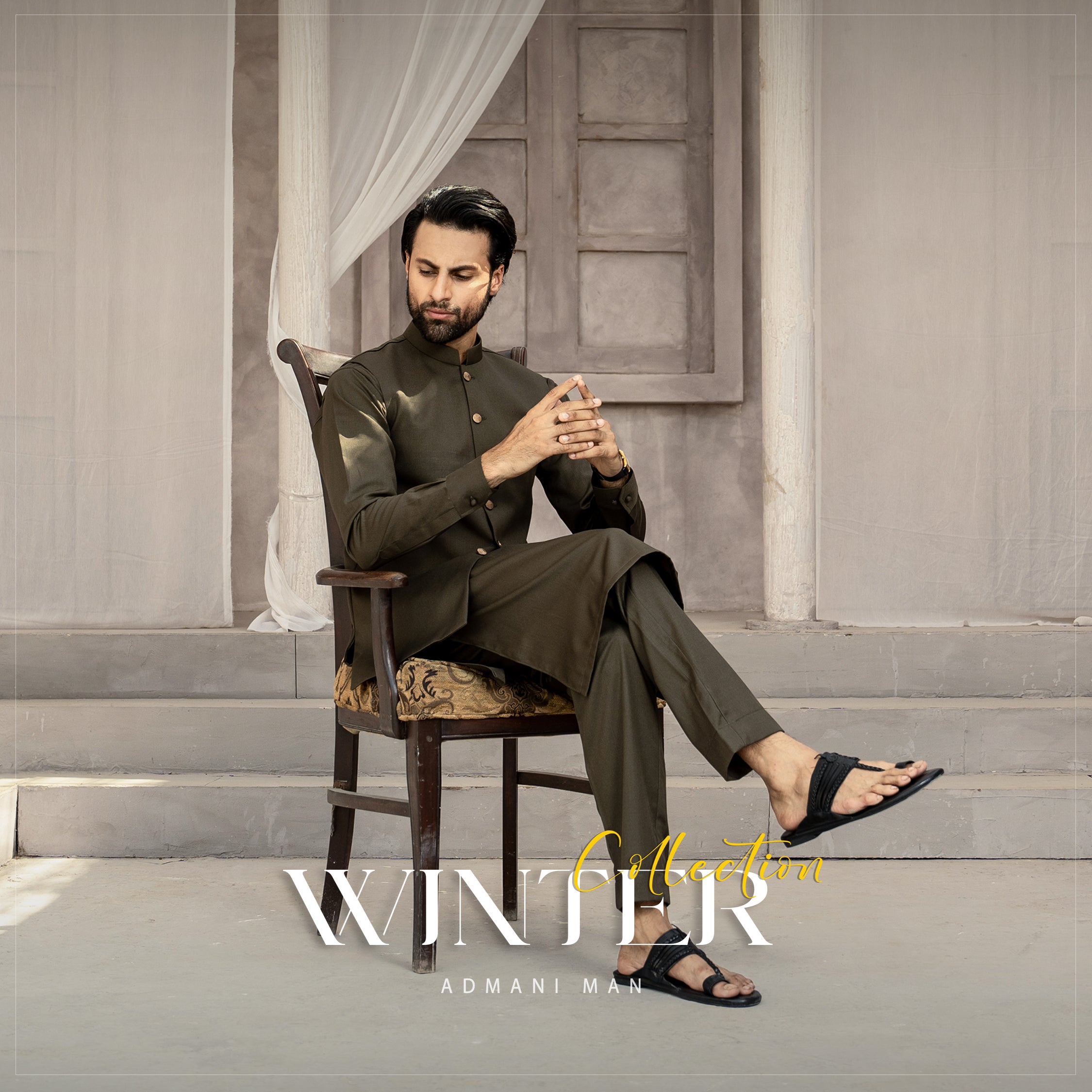 Shop Admani Man Winter Collection - Premium medium-winter unstitched fabrics for menswear shalwar kameez in Pakistan.