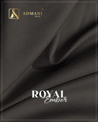Wood Brown Royal Ember Wash n Wear fabric for men